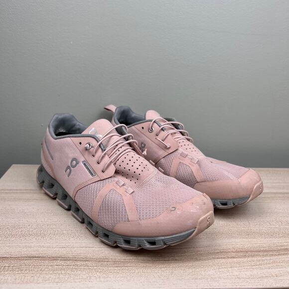 On Cloud 6 Waterproof Shoes Mauve Light Pink Gray Women's size 11 Sneakers - Picture 1 of 12